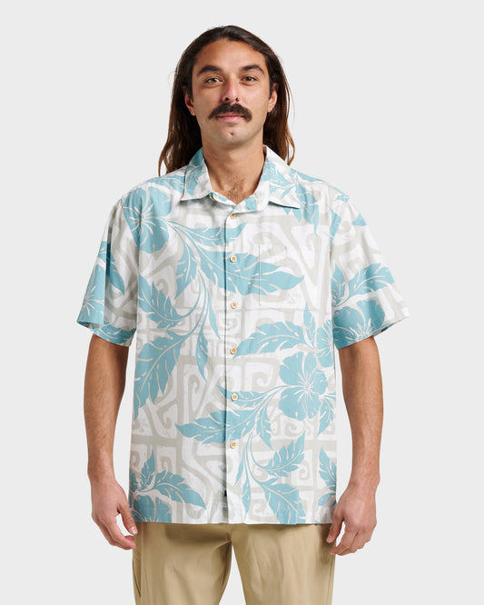 Quick Silver Waterman Beach Shack Shirt - White