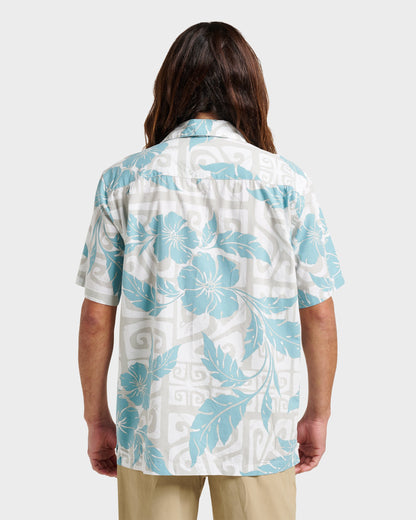 Quick Silver Waterman Beach Shack Shirt - White