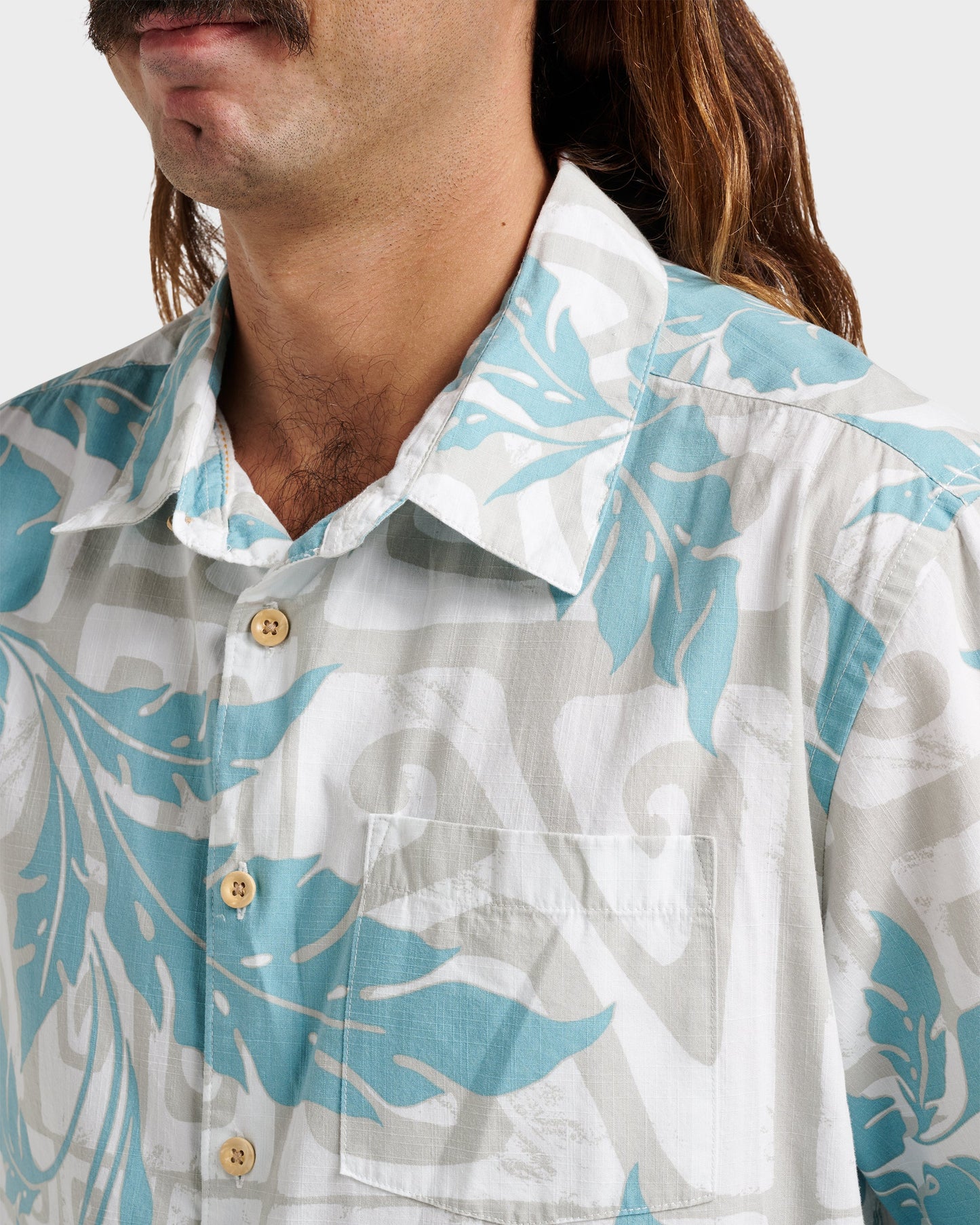 Quick Silver Waterman Beach Shack Shirt - White