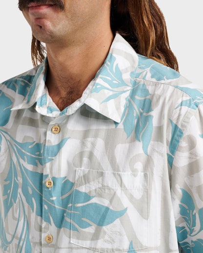 Quick Silver Waterman Beach Shack Shirt - White