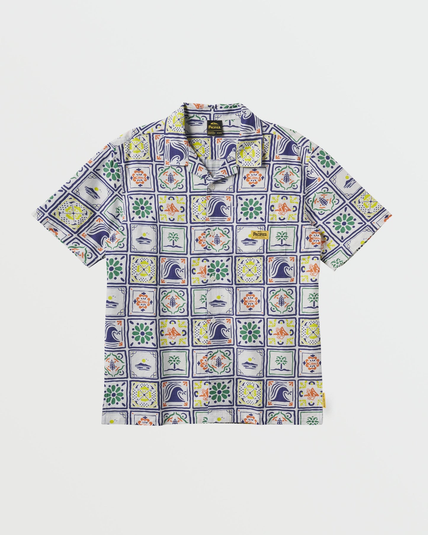 Quick Silver Quiksilver x Pacifico Baja Casual Short Sleeve Shirt - Off White
