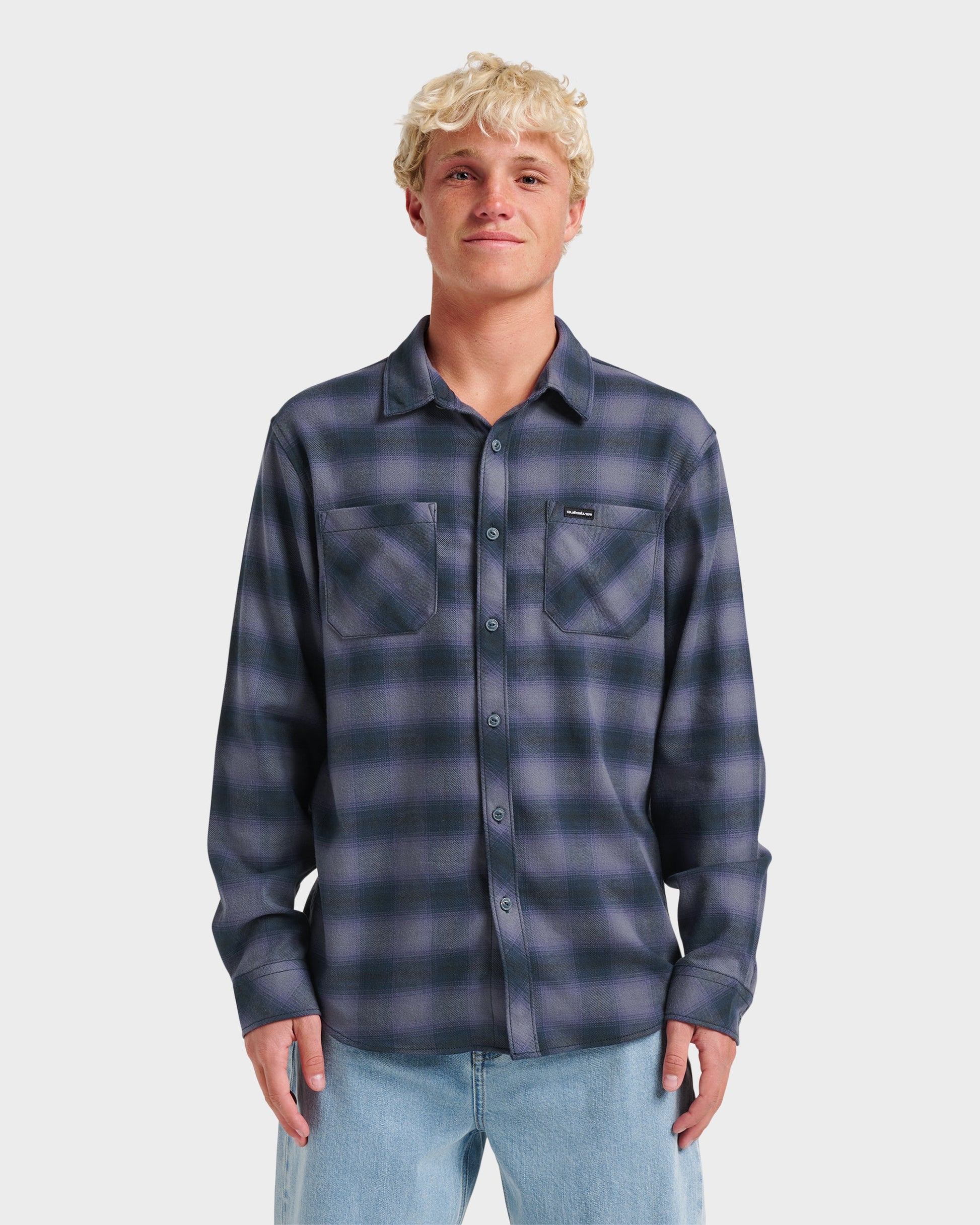 Quick Silver Terrace Stretch Flannel Shirt - Phantom
