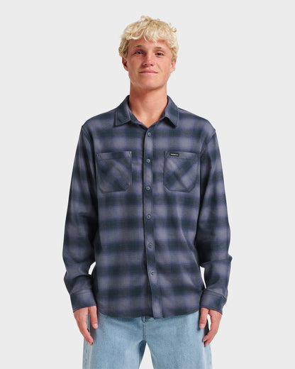 Quick Silver Terrace Stretch Flannel Shirt - Phantom