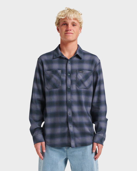 Quick Silver Terrace Stretch Flannel Shirt - Phantom