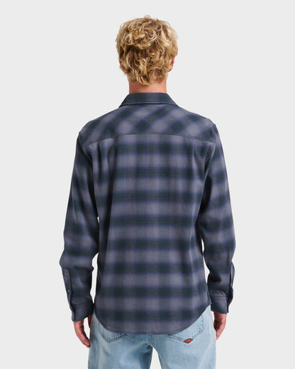Quick Silver Terrace Stretch Flannel Shirt - Phantom