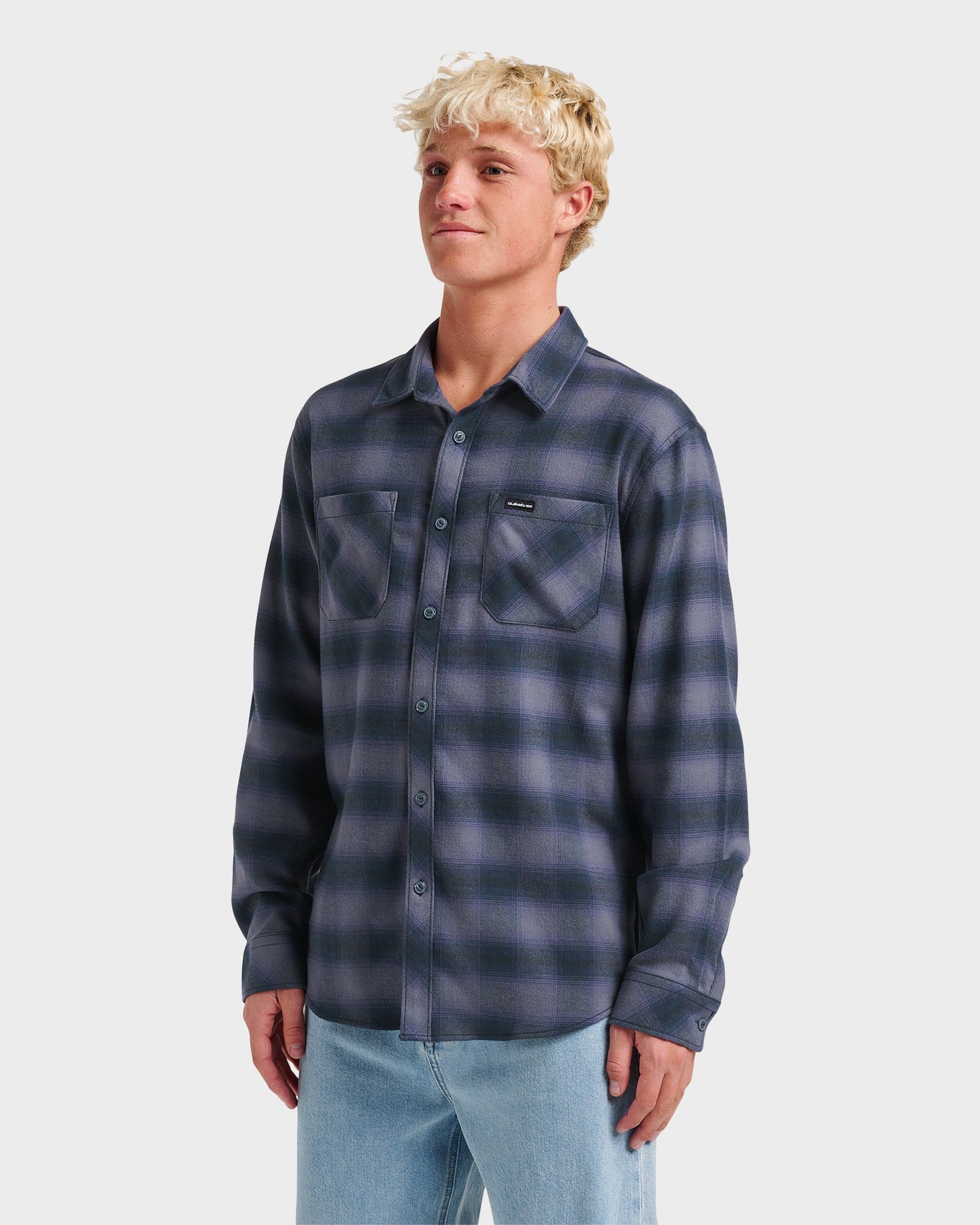 Quick Silver Terrace Stretch Flannel Shirt - Phantom