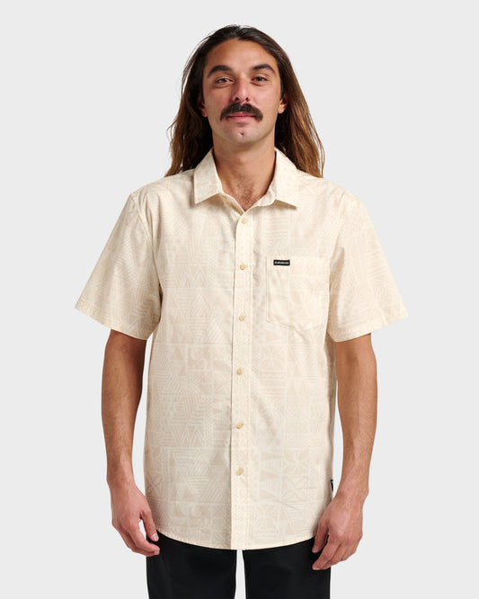 Quick Silver Makaha Classic Short Sleeve Shirt - Off White
