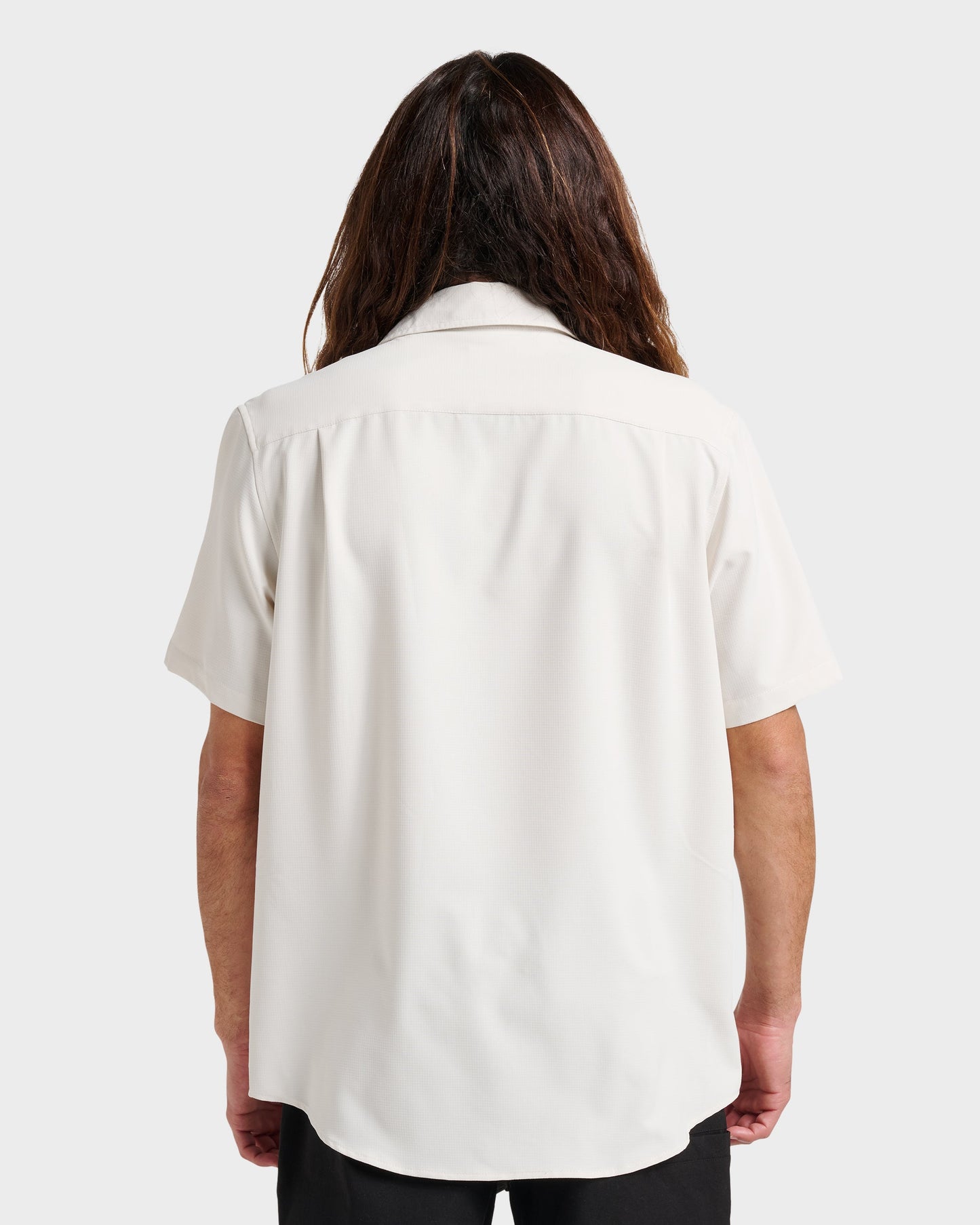 Quick Silver Allport Classic Short Sleeve Shirt - Silver Birch
