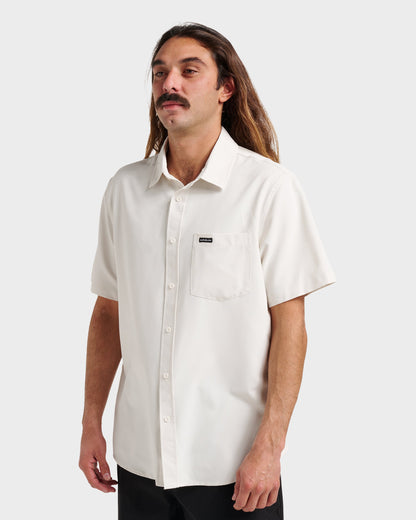 Quick Silver Allport Classic Short Sleeve Shirt - Silver Birch