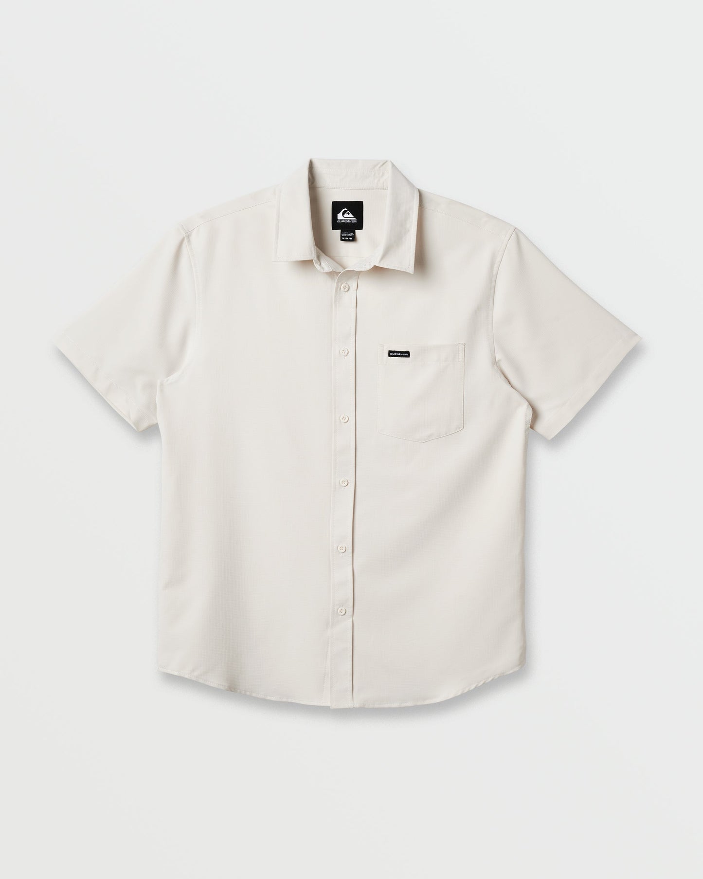 Quick Silver Allport Classic Short Sleeve Shirt - Silver Birch