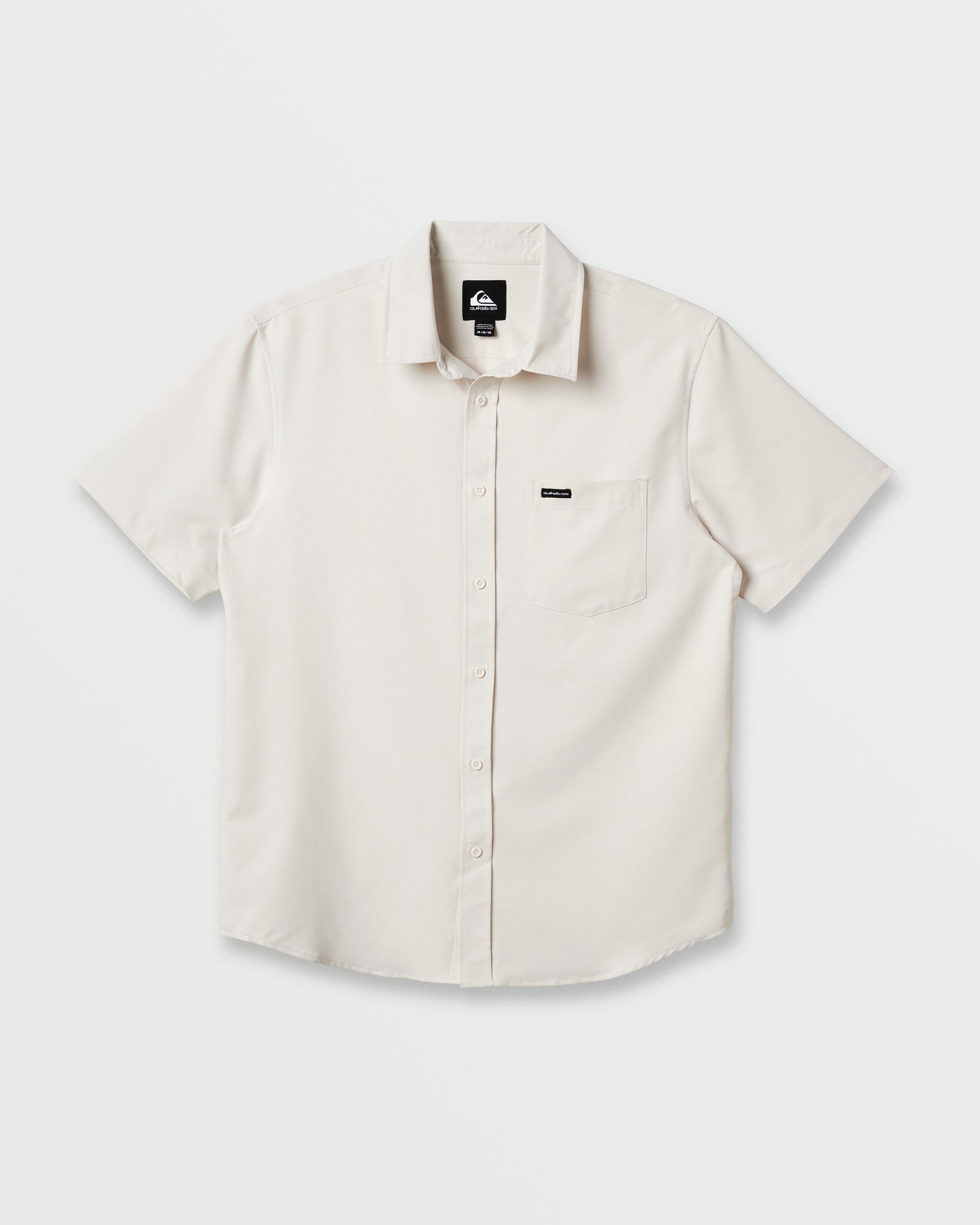 Quick Silver Allport Classic Short Sleeve Shirt - Silver Birch