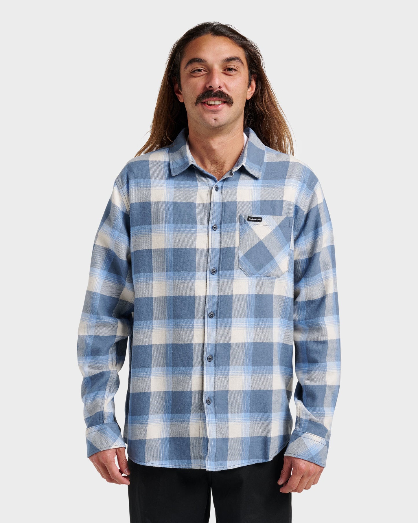 Quick Silver Penmar Check Flannel Shirt - China Blue