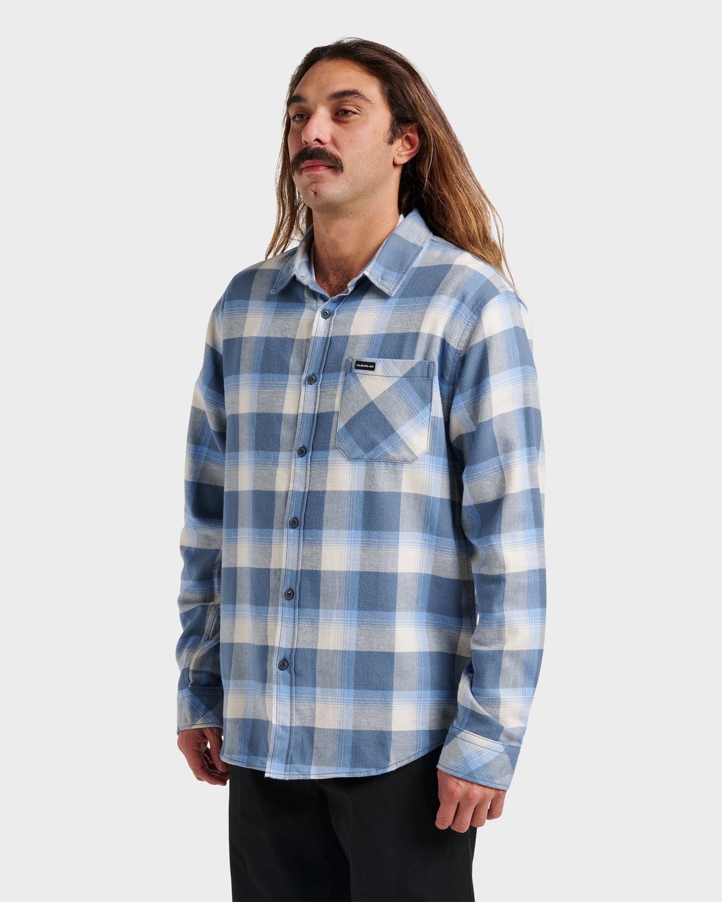Quick Silver Penmar Check Flannel Shirt - China Blue