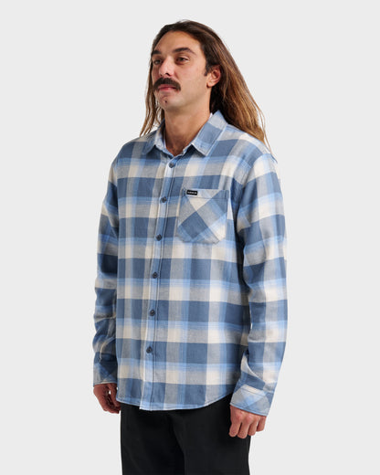 Quick Silver Penmar Check Flannel Shirt - China Blue