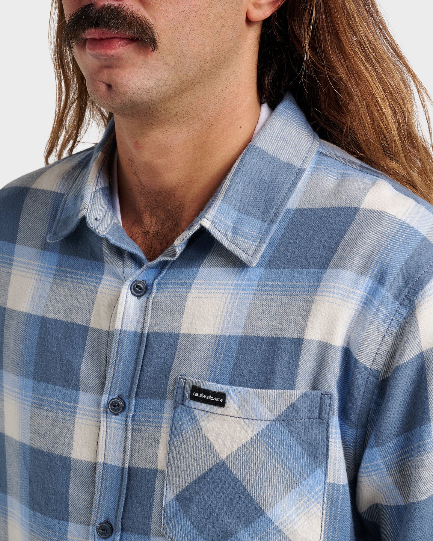 Quick Silver Penmar Check Flannel Shirt - China Blue