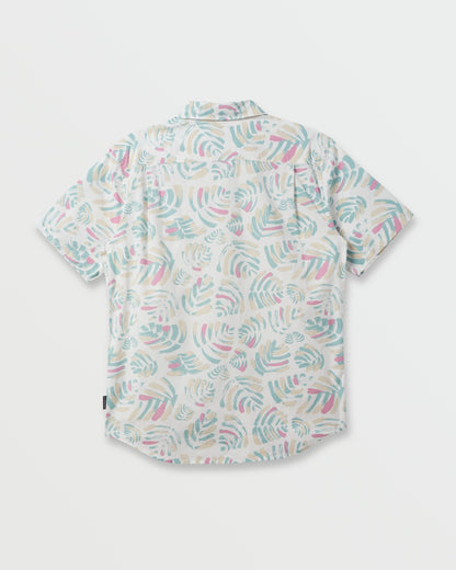 Quick Silver Shades Classic Stretch Short Sleeve Shirt - Off White