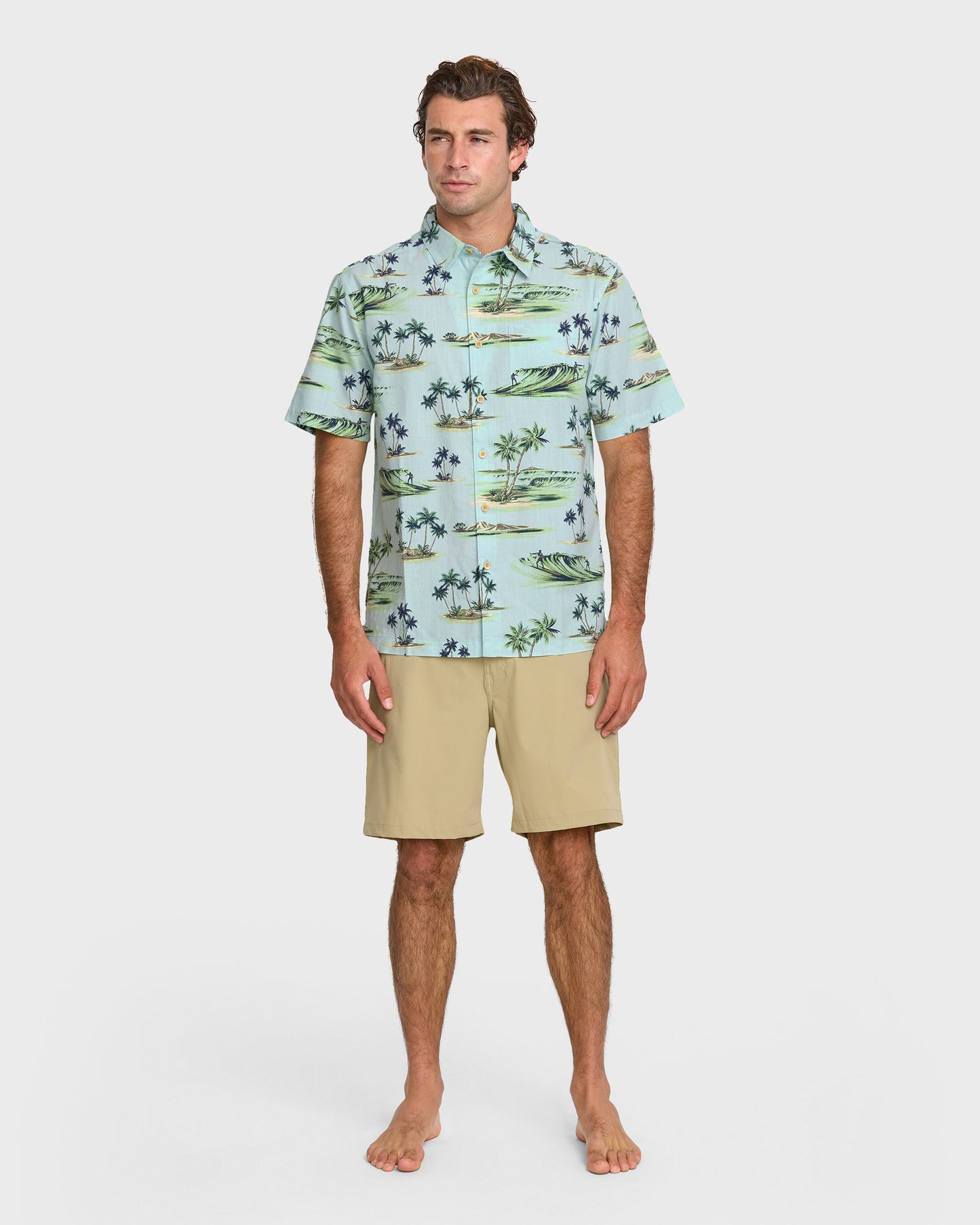 Quick Silver Waterman Day Dreamin' Shirt - Cool Blue