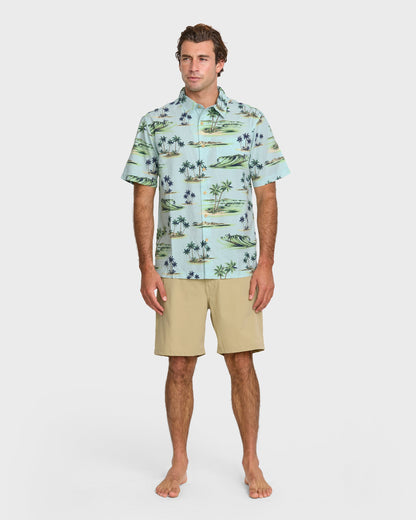 Quick Silver Waterman Day Dreamin' Shirt - Cool Blue