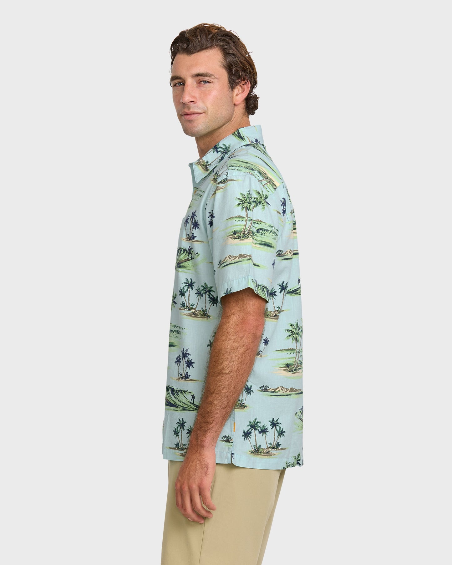 Quick Silver Waterman Day Dreamin' Shirt - Cool Blue