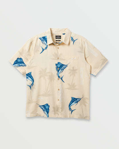 Quick Silver Waterman Playing Hooky Shirt - Sand