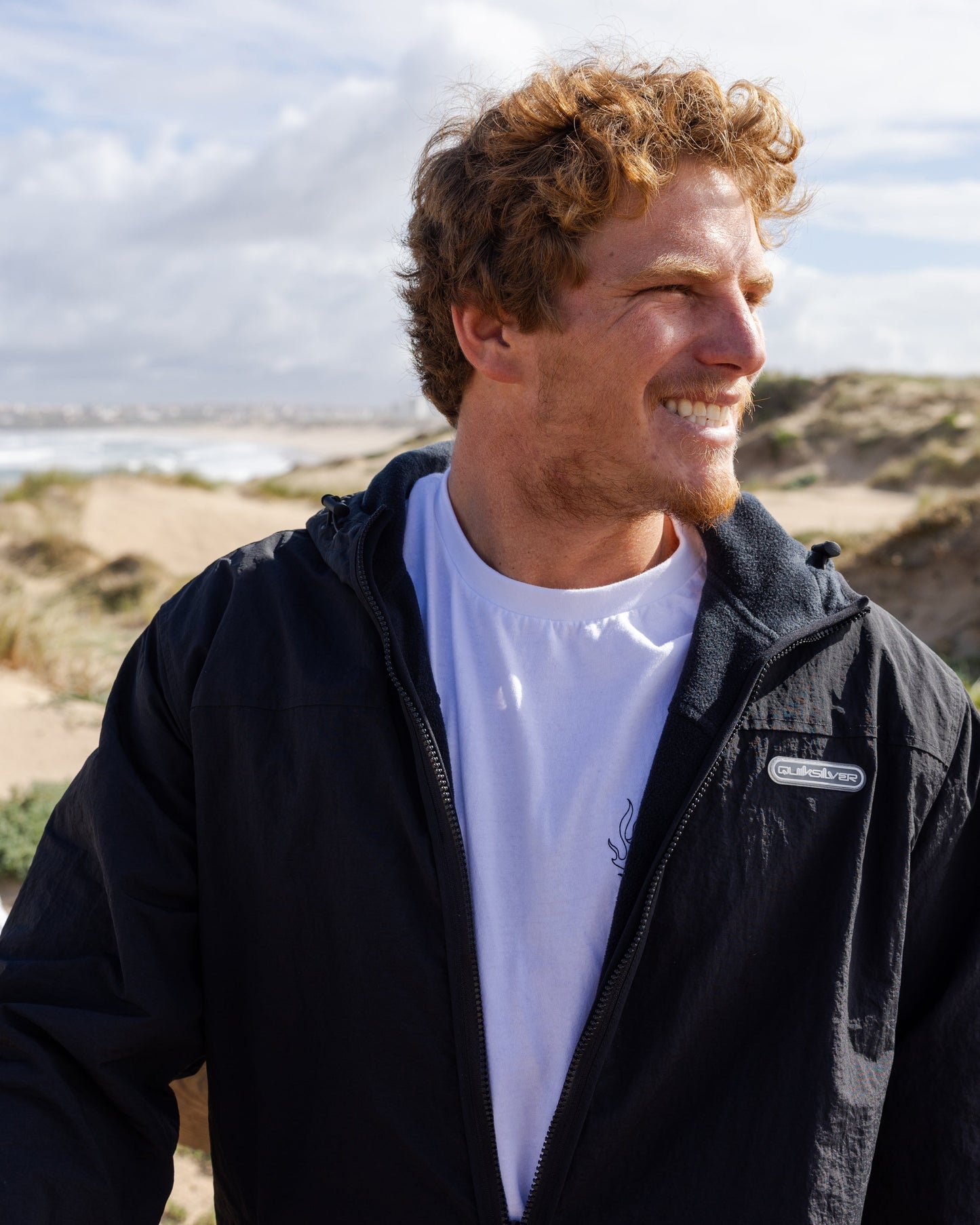 Quick Silver Reversible Zip Hoodie - Black