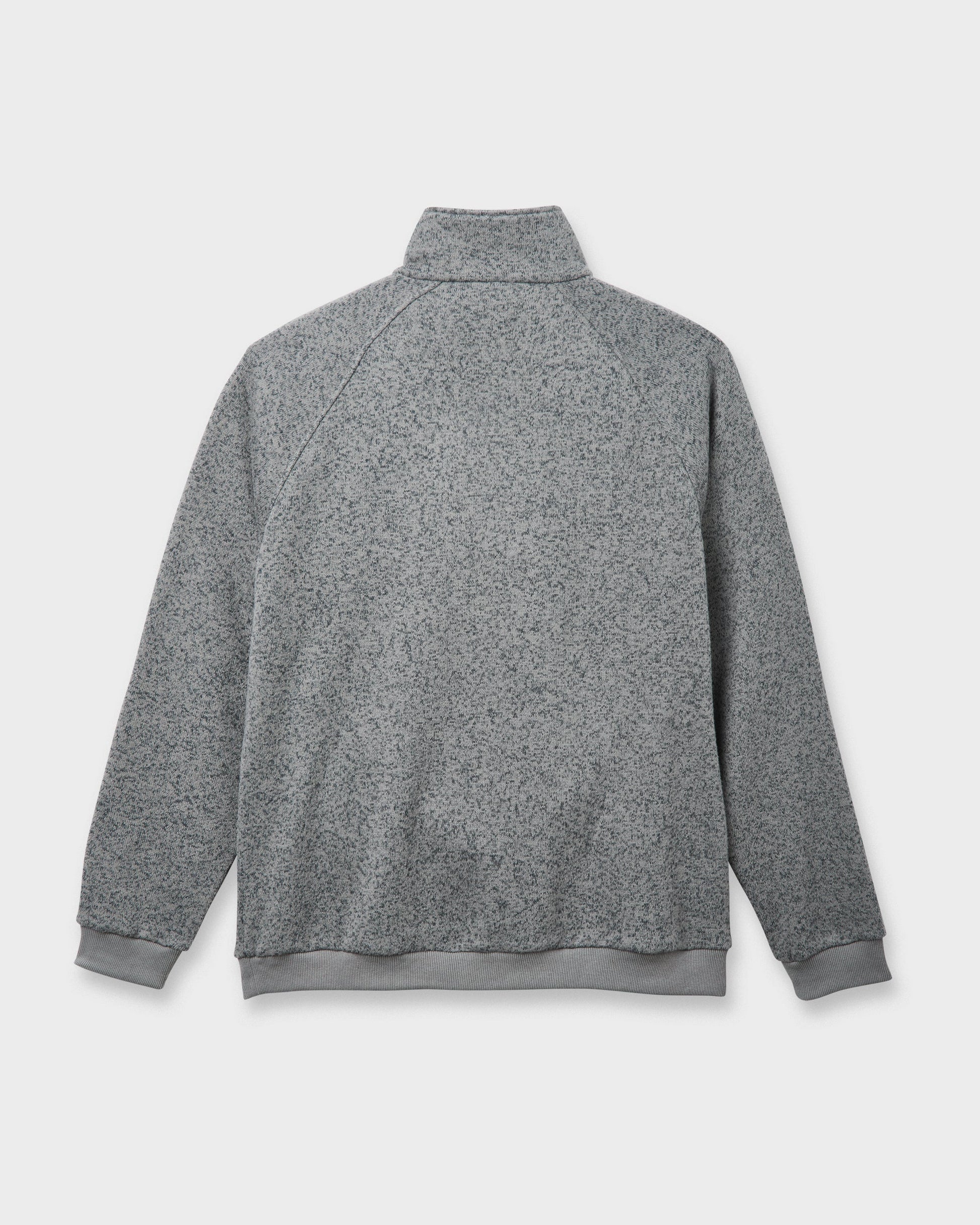 Quick Silver Keller Half Zip Mock Sweatshirt - Smoked Gray Heather