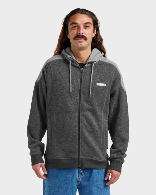 Quick Silver Keller Zip Hoodie - Black Heather