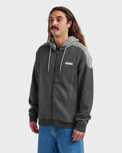Quick Silver Keller Zip Hoodie - Black Heather
