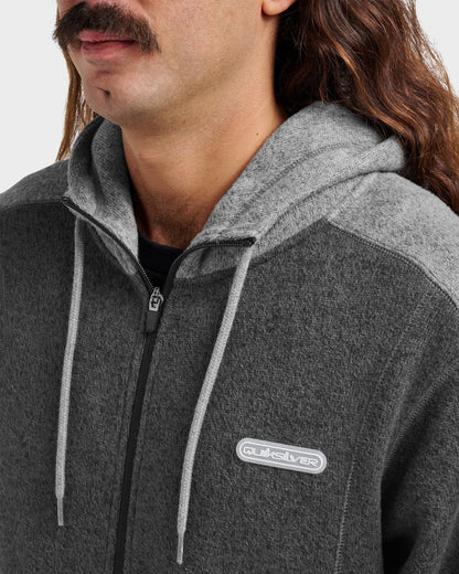 Quick Silver Keller Zip Hoodie - Black Heather