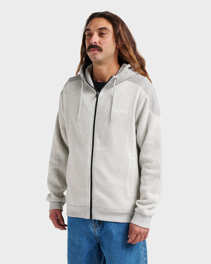 Quick Silver Keller Zip Hoodie - Light Gray Heather
