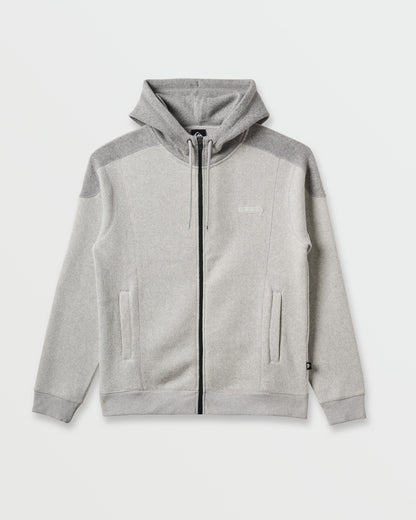 Quick Silver Keller Zip Hoodie - Light Gray Heather