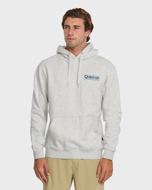 Quick Silver Graphic Hoodie - White/Heather
