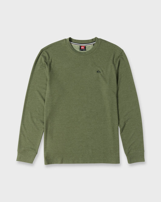Quick Silver Malvern Long Sleeve Soft Touch Crewneck Sweatshirt - Dusty Olive