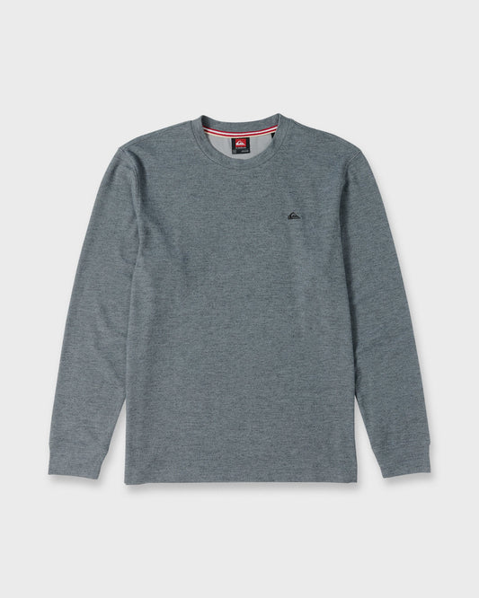 Quick Silver Malvern Long Sleeve Soft Touch Crewneck Sweatshirt - Anthracite