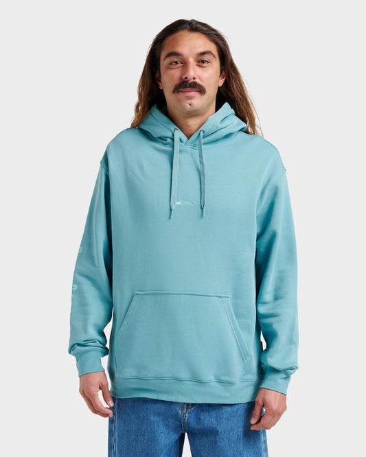 Quick Silver Passage Logo Hoodie - Dusty Turquoise