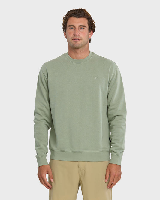 Quick Silver Saltwater Crewneck Sweatshirt - Herb