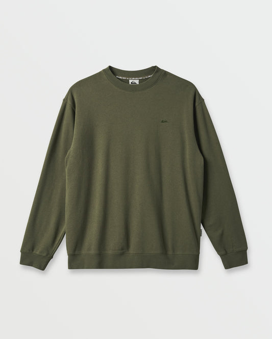 Quick Silver Saltwater Crewneck Sweatshirt - Army