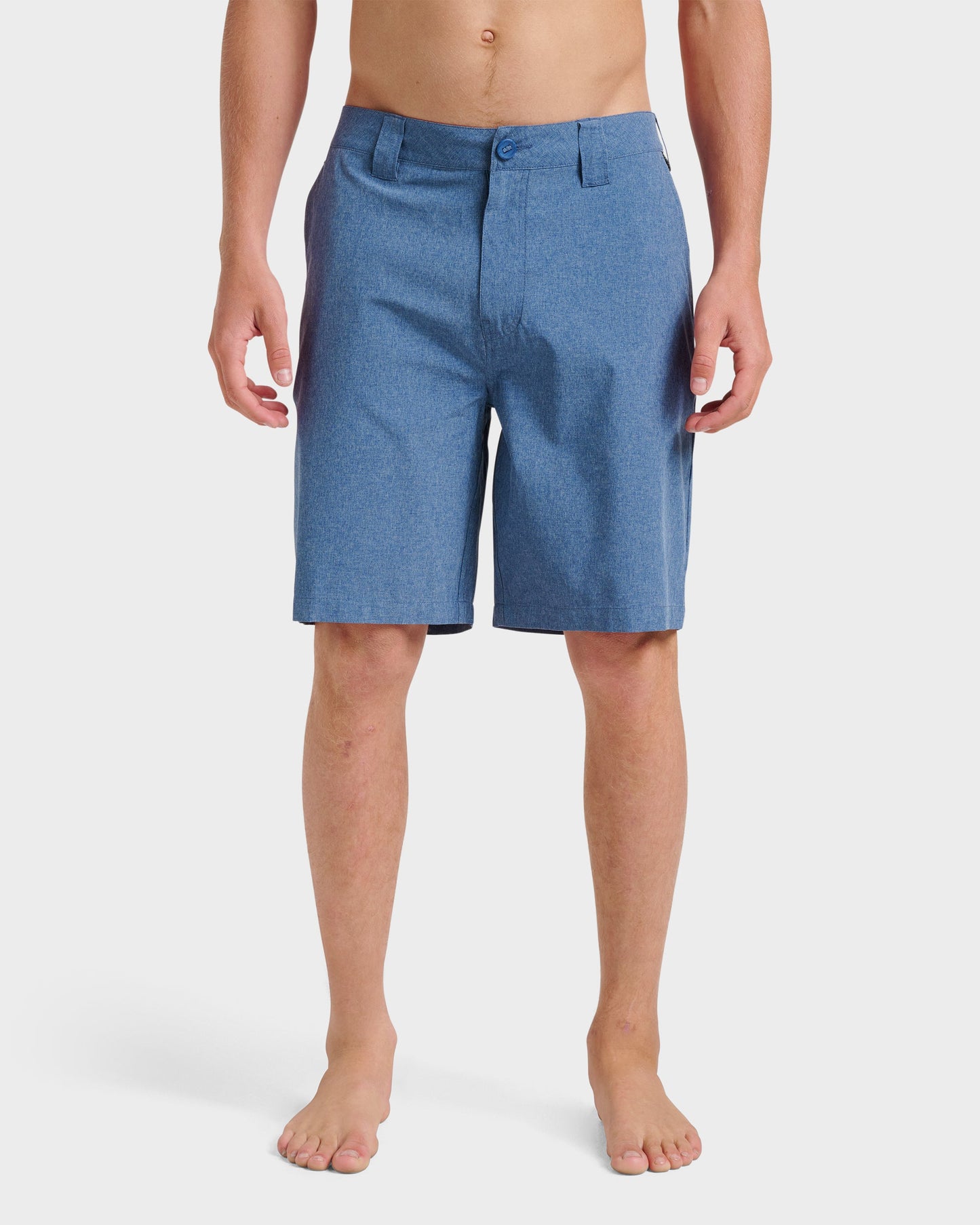 Quick Silver Union Heather 20" Amphibian Hybrid Shorts - Indigo Mist
