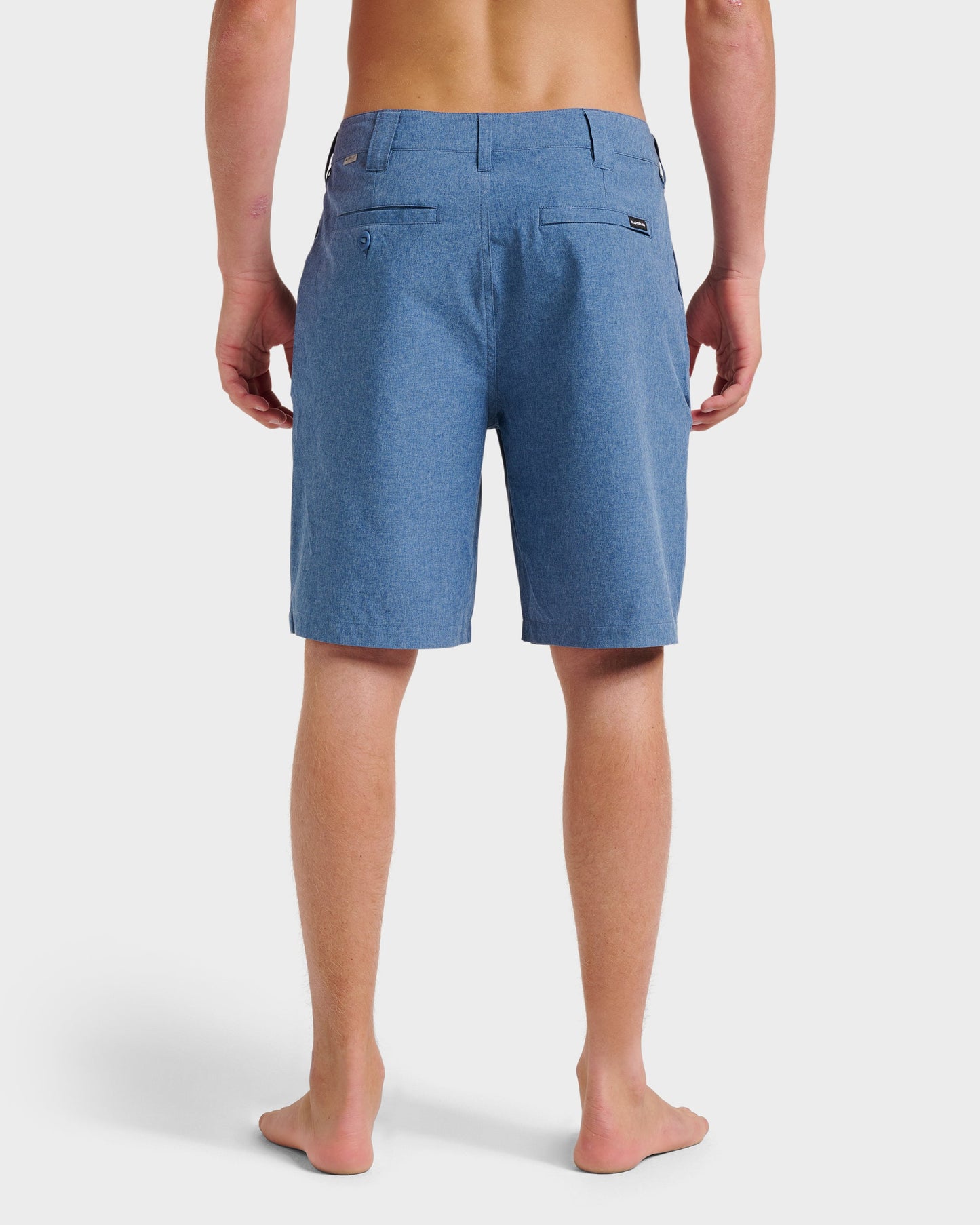 Quick Silver Union Heather 20" Amphibian Hybrid Shorts - Indigo Mist