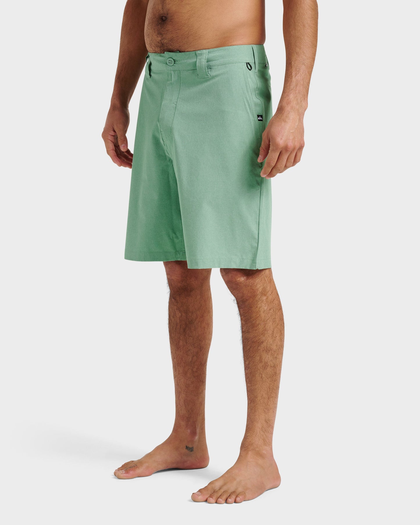 Quick Silver Union Heather 20" Amphibian Hybrid Shorts - Granite Green