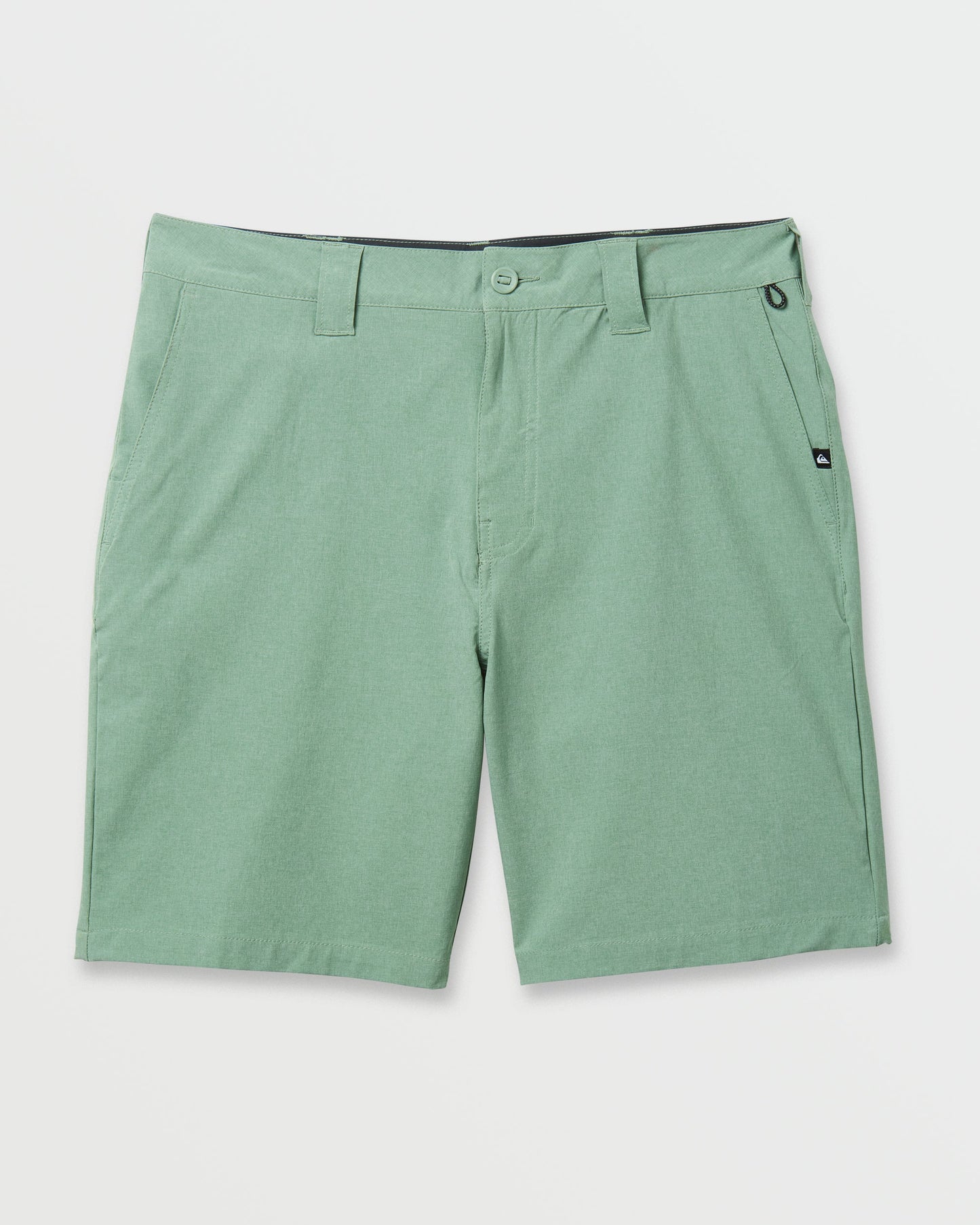 Quick Silver Union Heather 20" Amphibian Hybrid Shorts - Granite Green