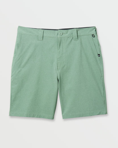 Quick Silver Union Heather 20" Amphibian Hybrid Shorts - Granite Green