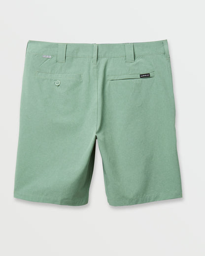 Quick Silver Union Heather 20" Amphibian Hybrid Shorts - Granite Green