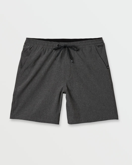 Quick Silver Taxer Heather Amphibian 18" Hybrid Shorts - Black