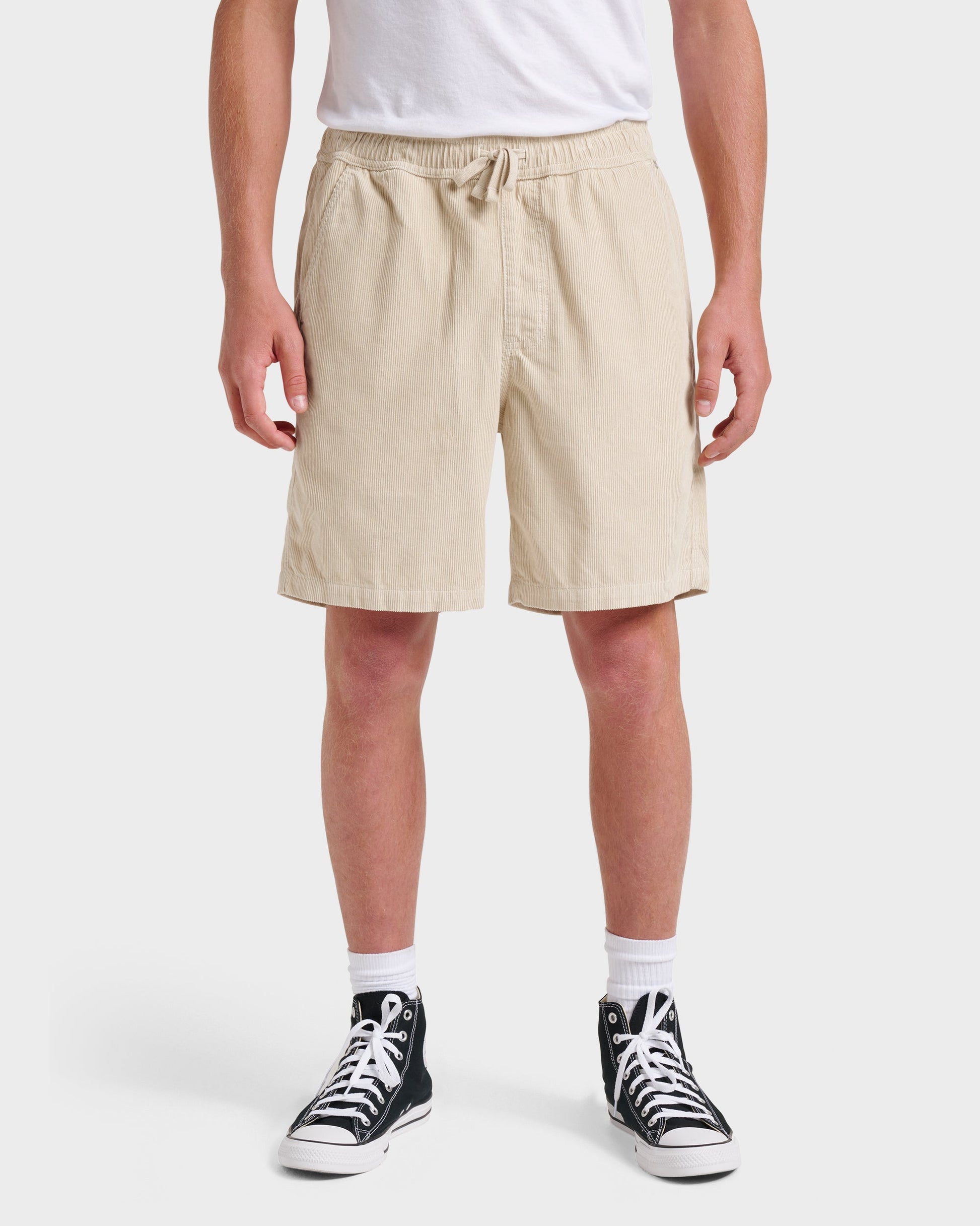 Quick Silver Taxer Corduroy Shorts - Fog Grey
