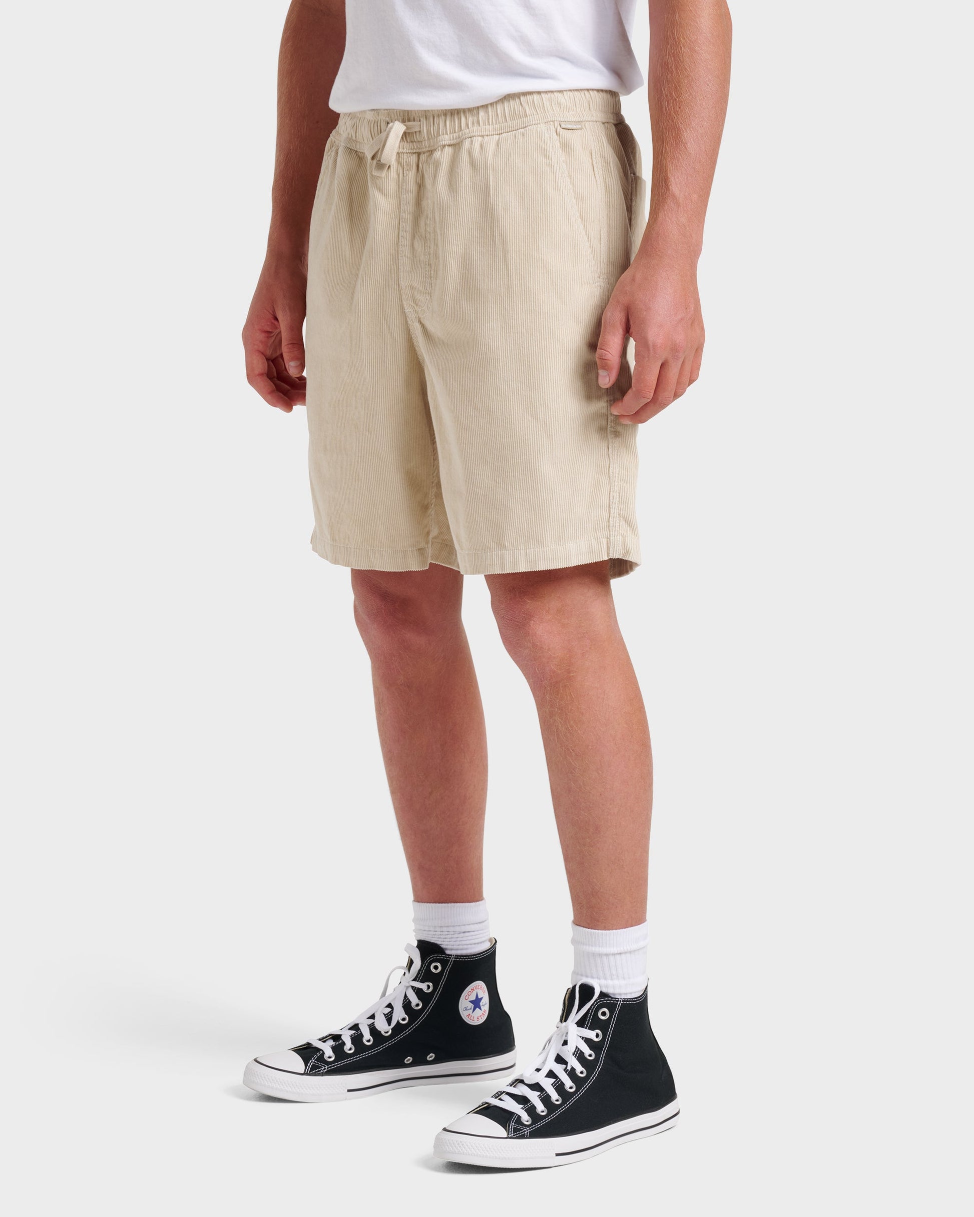 Quick Silver Taxer Corduroy Shorts - Fog Grey