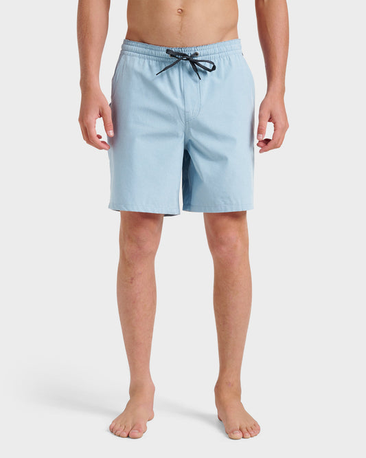 Quick Silver Taxer Heather Amphibian 18" Hybrid Shorts - Ashley Blue