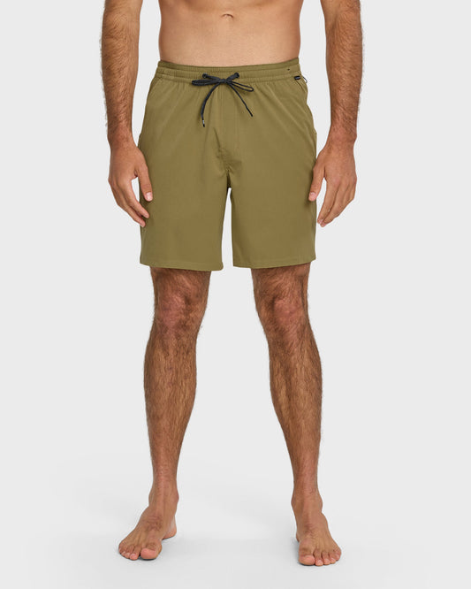 Quick Silver Taxer Amphibian 18" Hybrid Shorts - Aloe