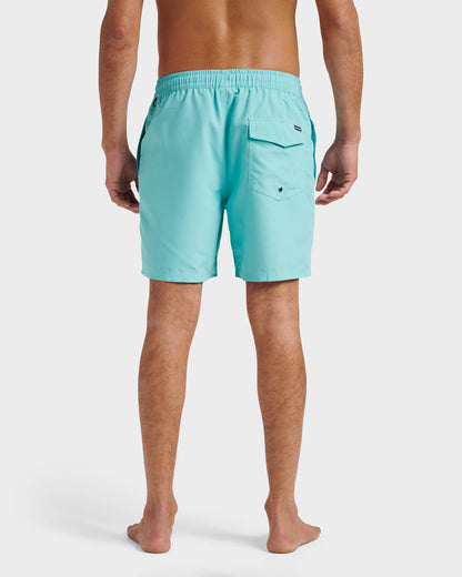 Quick Silver Everyday Solid 17" Swim Trunks - Aqua Sky