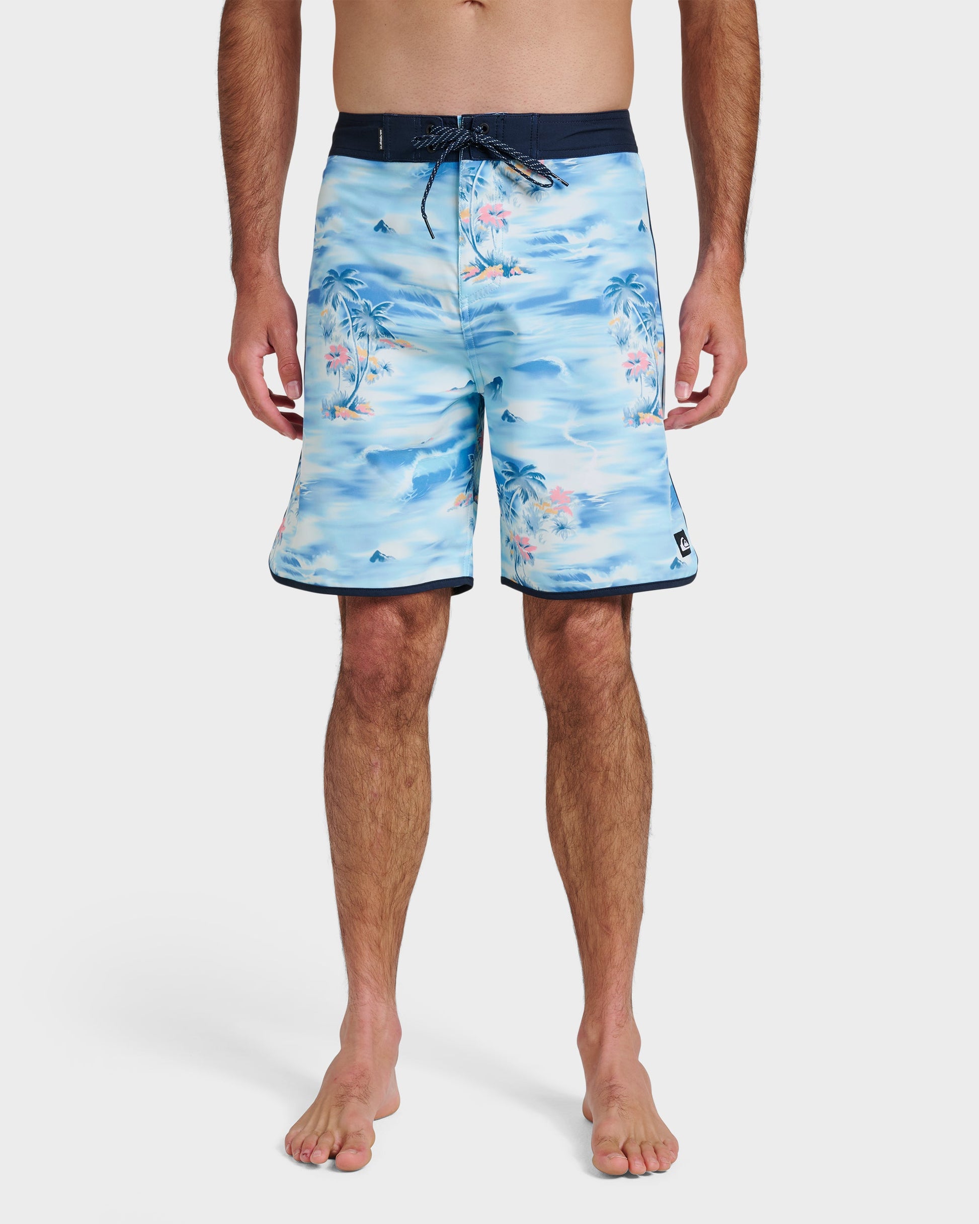 Quick Silver Surfsilk Tropical Surf 19" Boardshorts - Total Eclipse